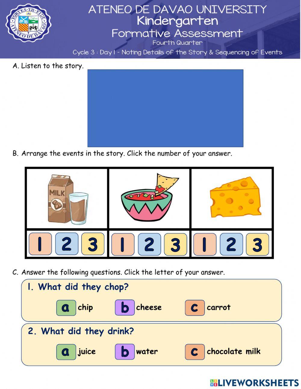 Day 1 - Noting Details & Sequencing