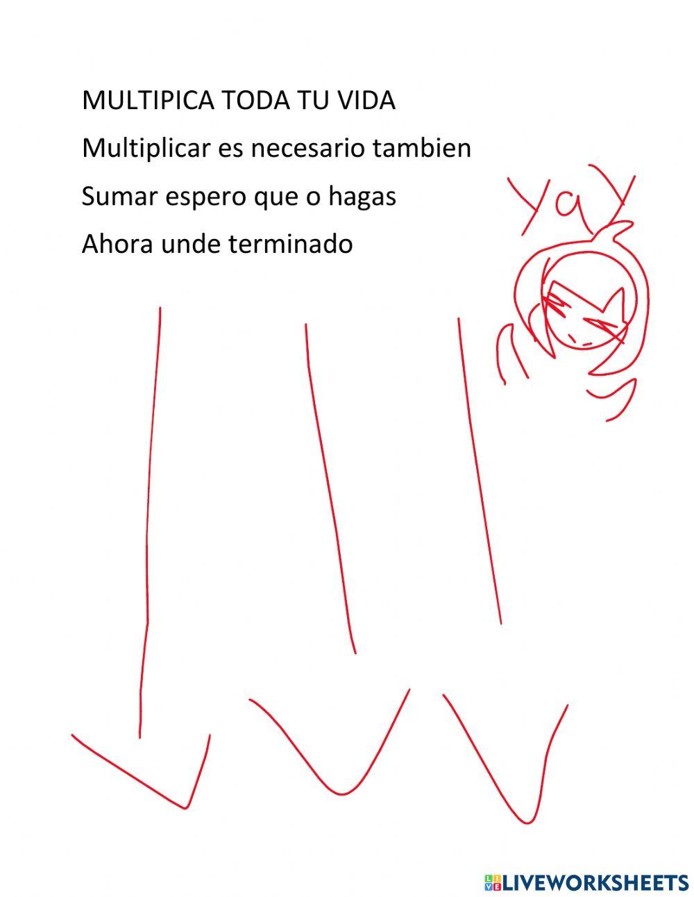 Multipicacion con las tablas regadas