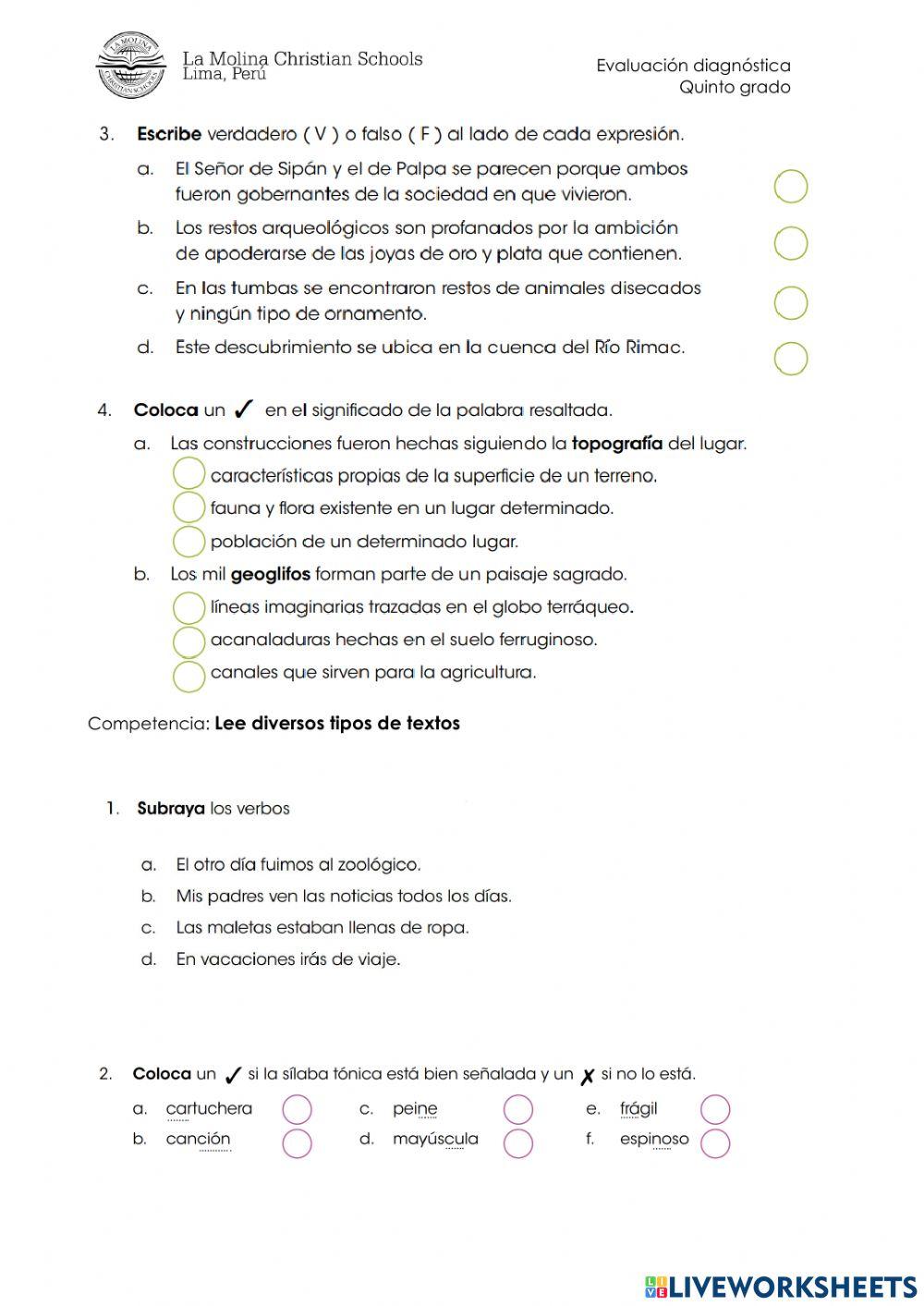 Comprensión de texto