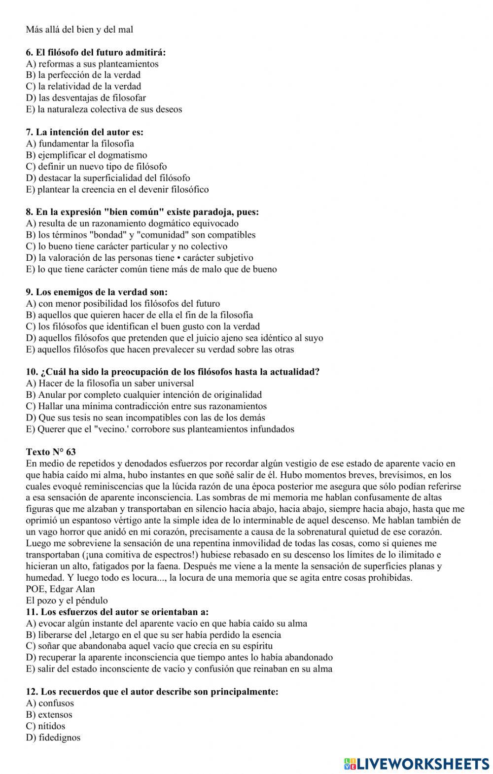 Comprensión lectora 32