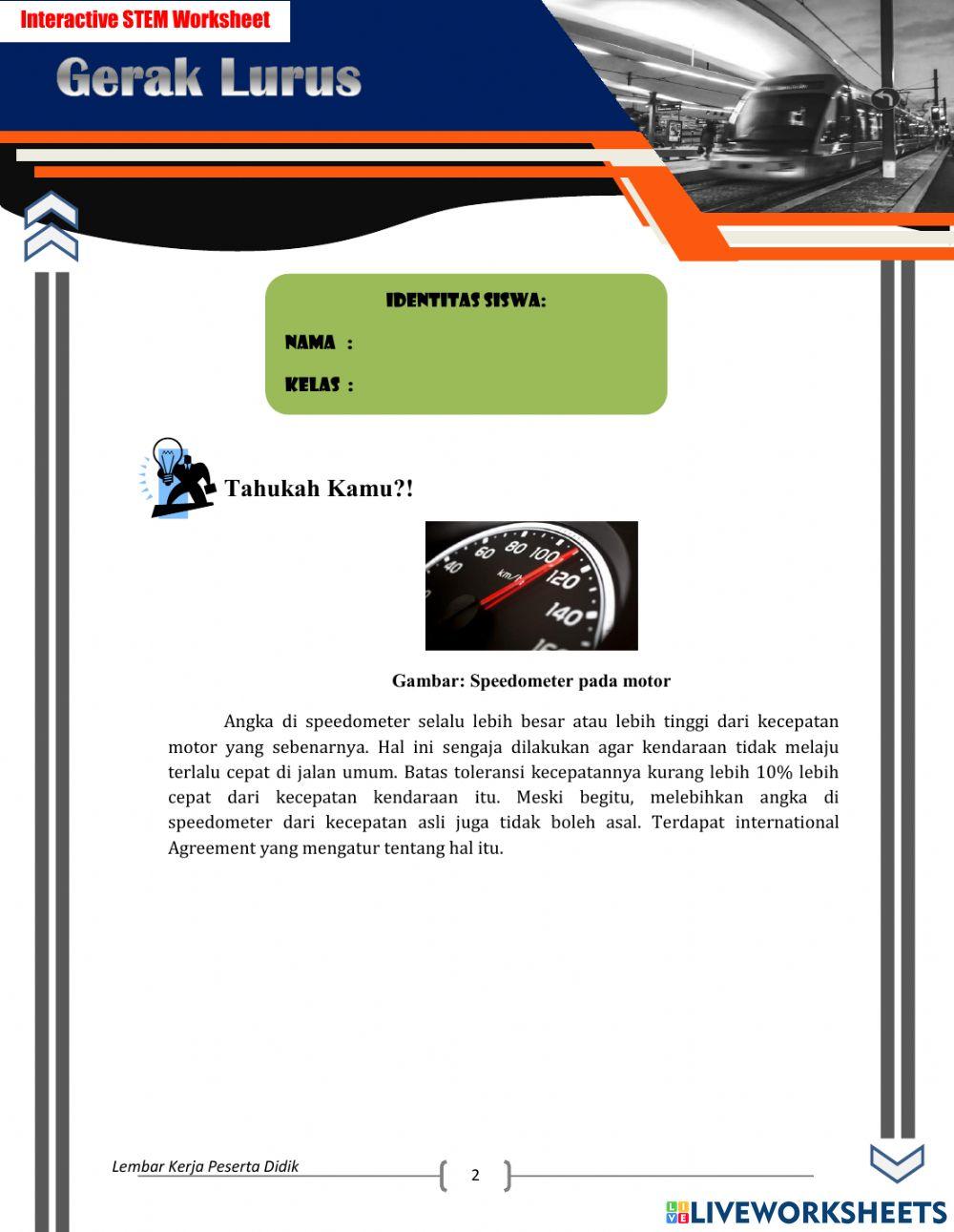 LKPD BESARAN DALAM GERAK LURUS (QUIS TIME)