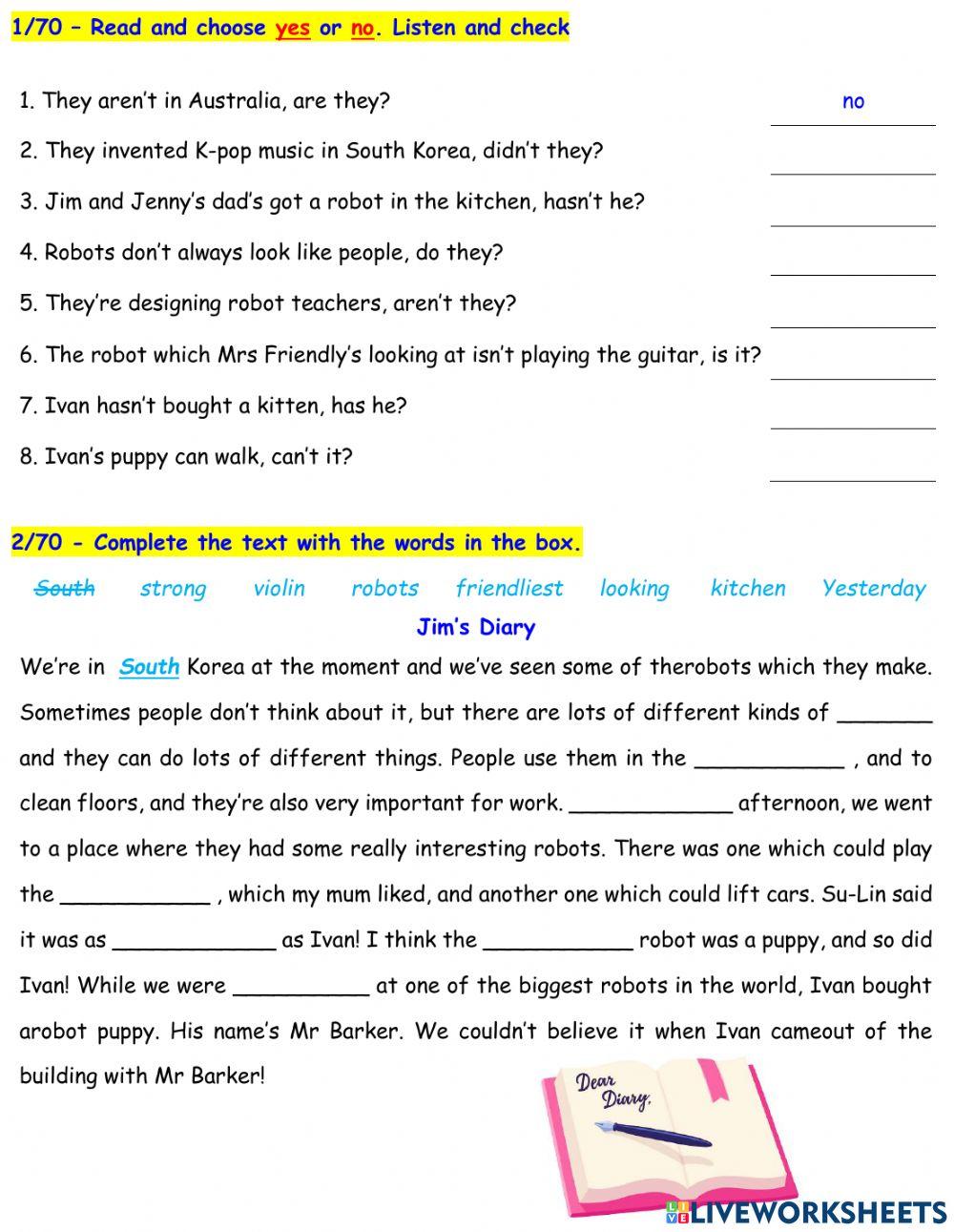 PU 4 - ACT Book - PG 70 & 72