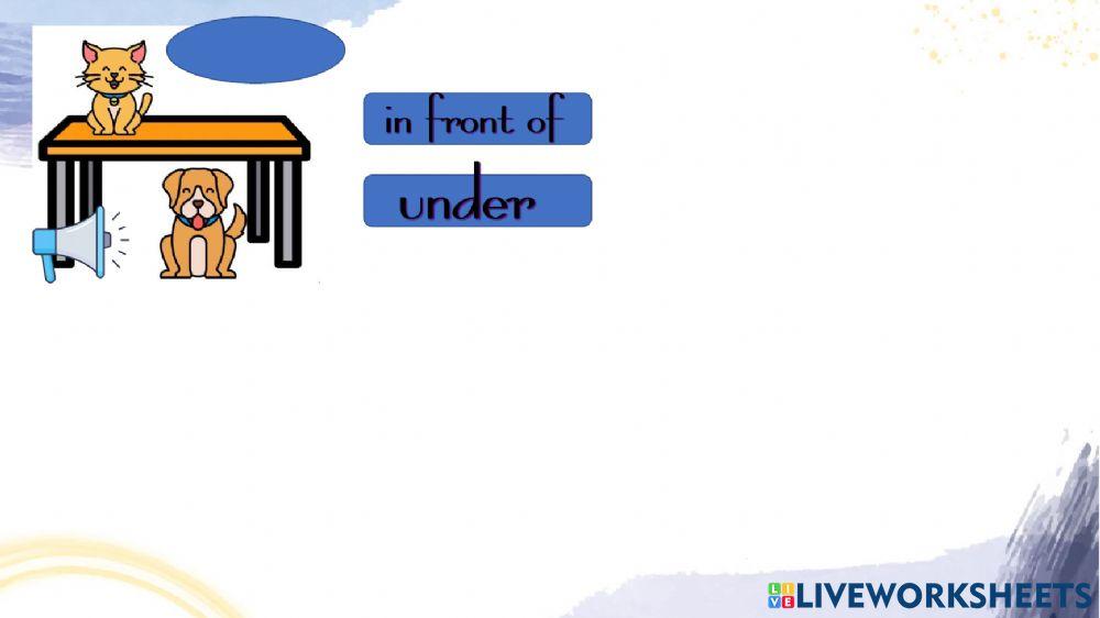 Prepositions of place