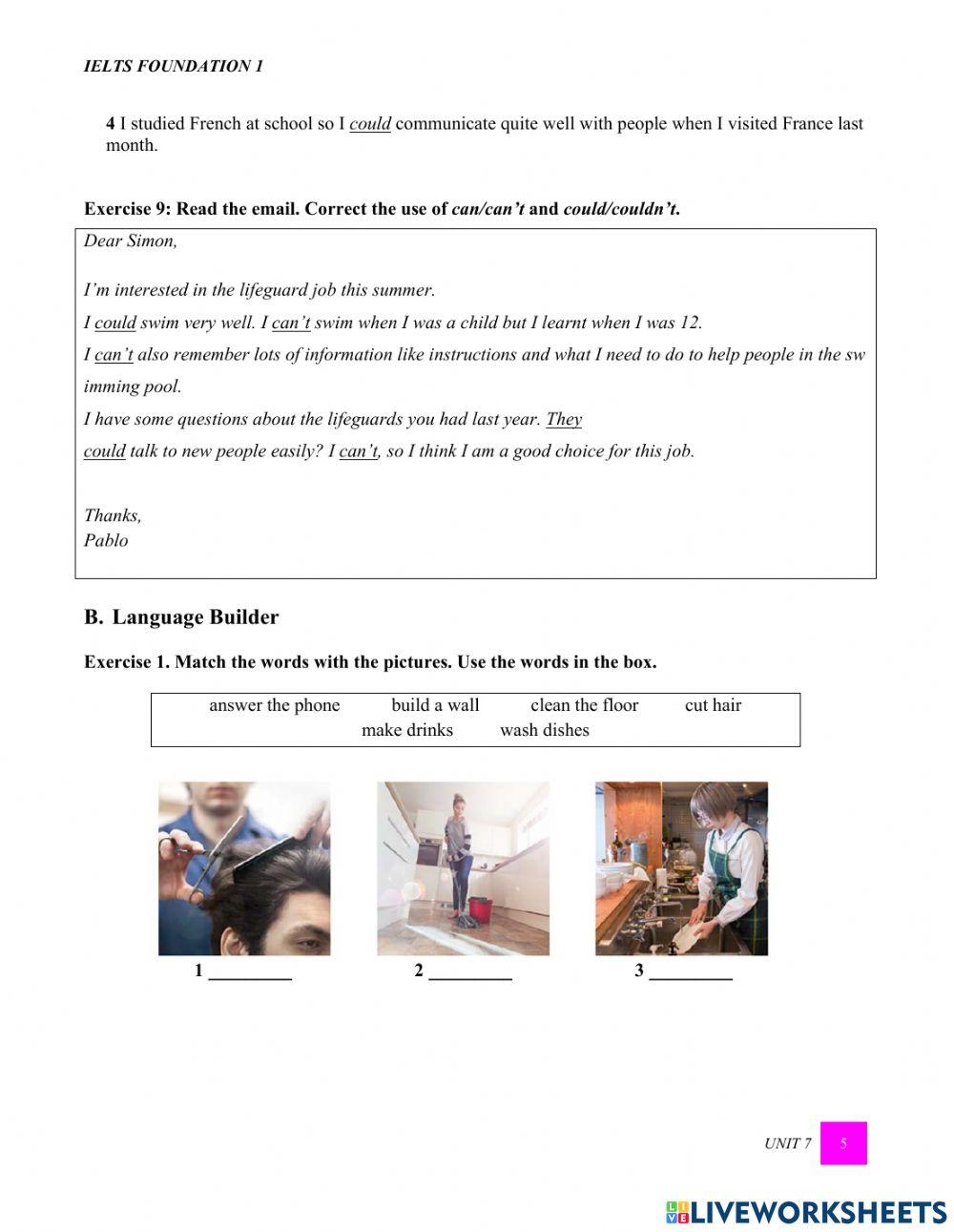 Minhdset for IELTS foundation Unit 7