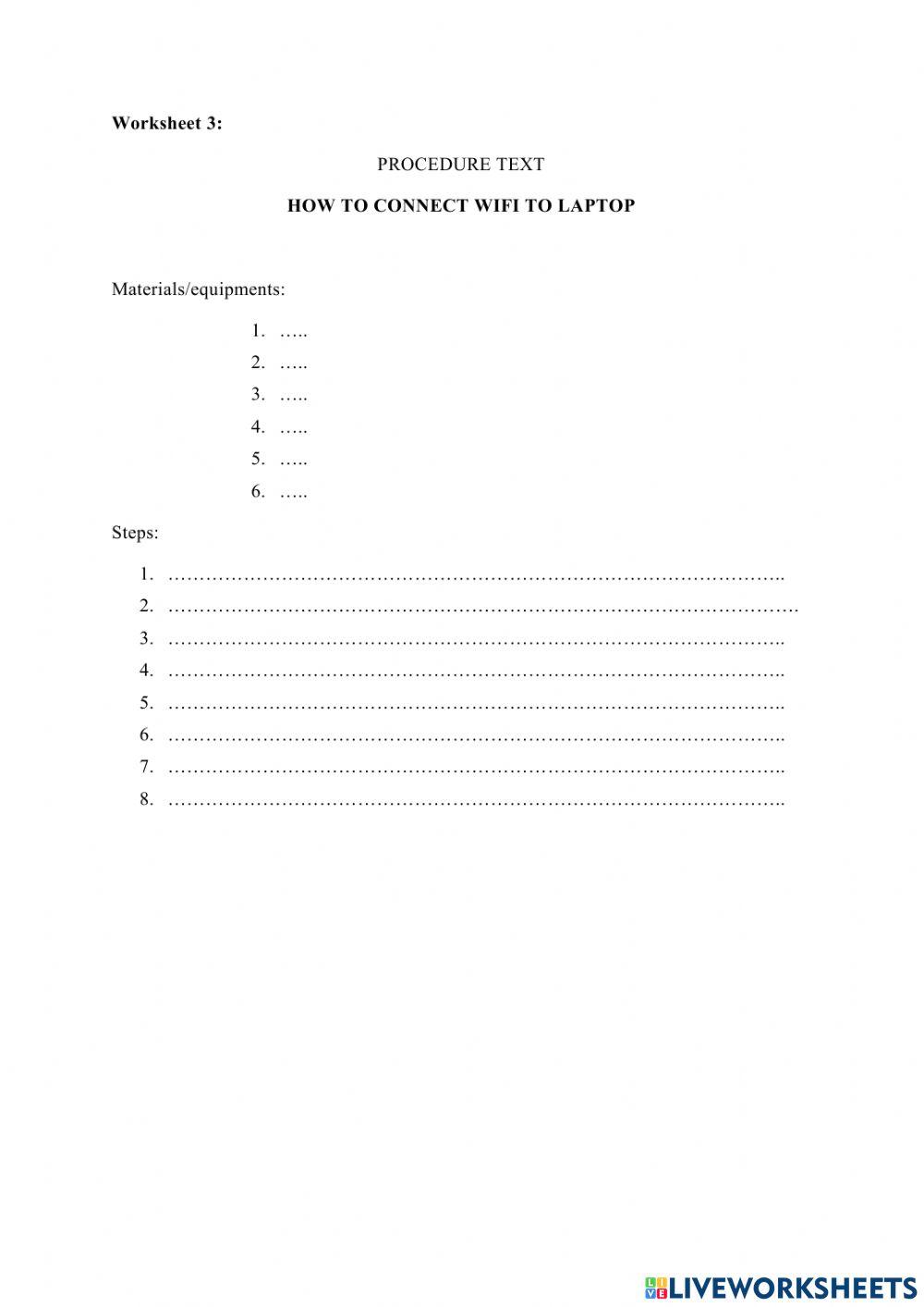 Lkpd english procedure text