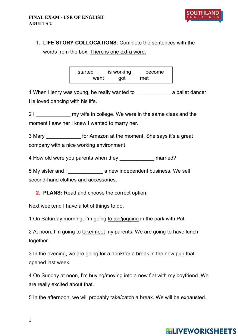 Adults 2 - 2023 -IS - Use of English