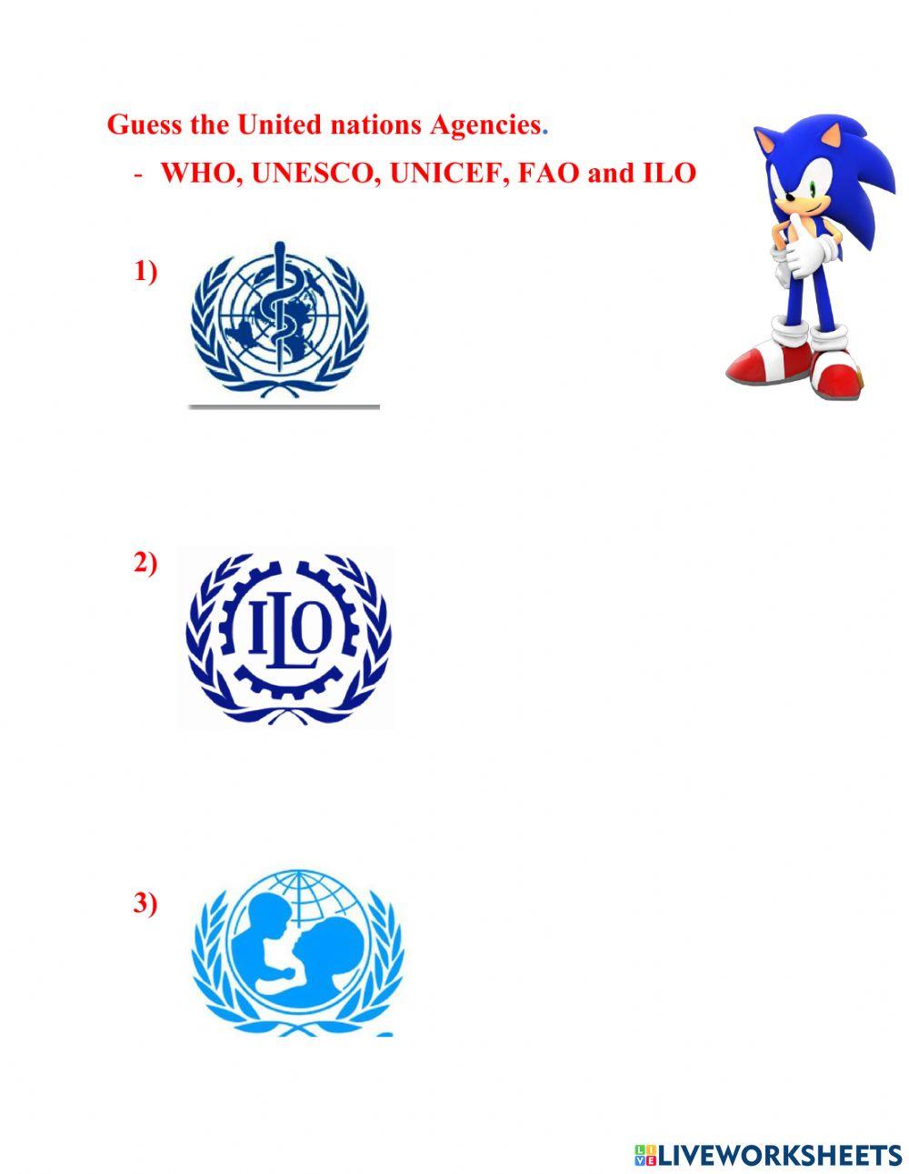 Guess the United nations Agencies