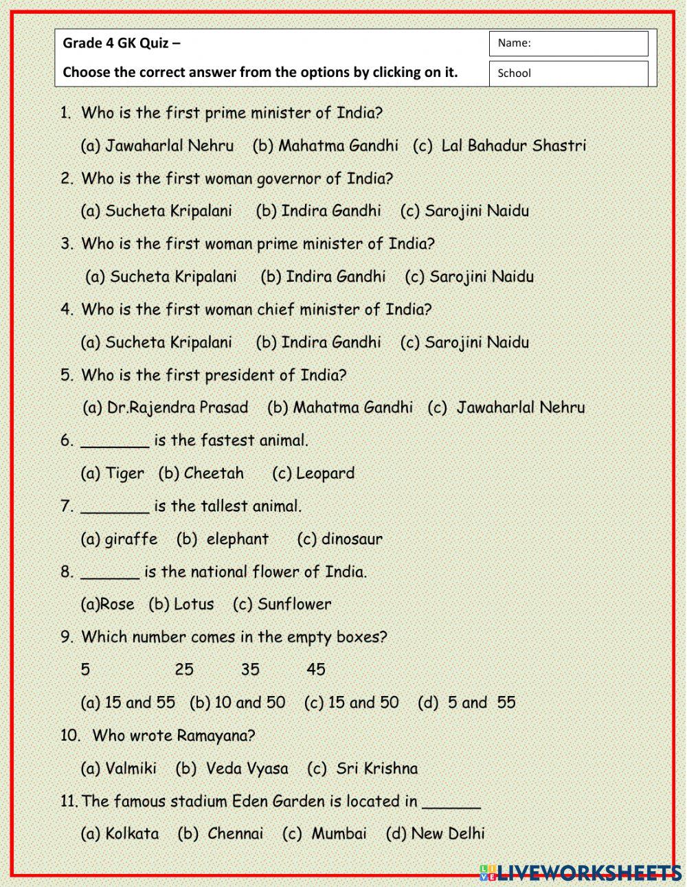 GK Quiz