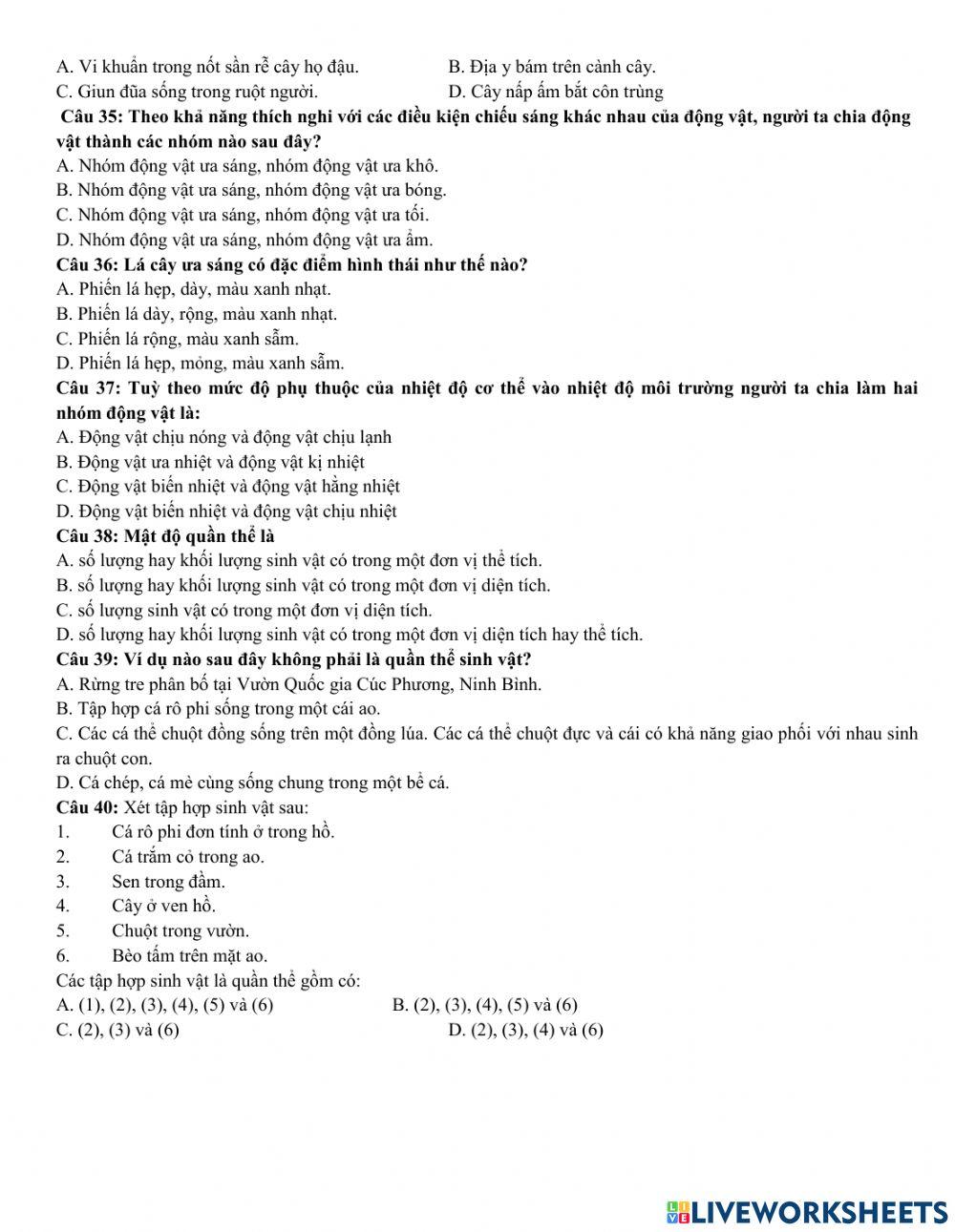 Đề cương ghk2 sinh 9