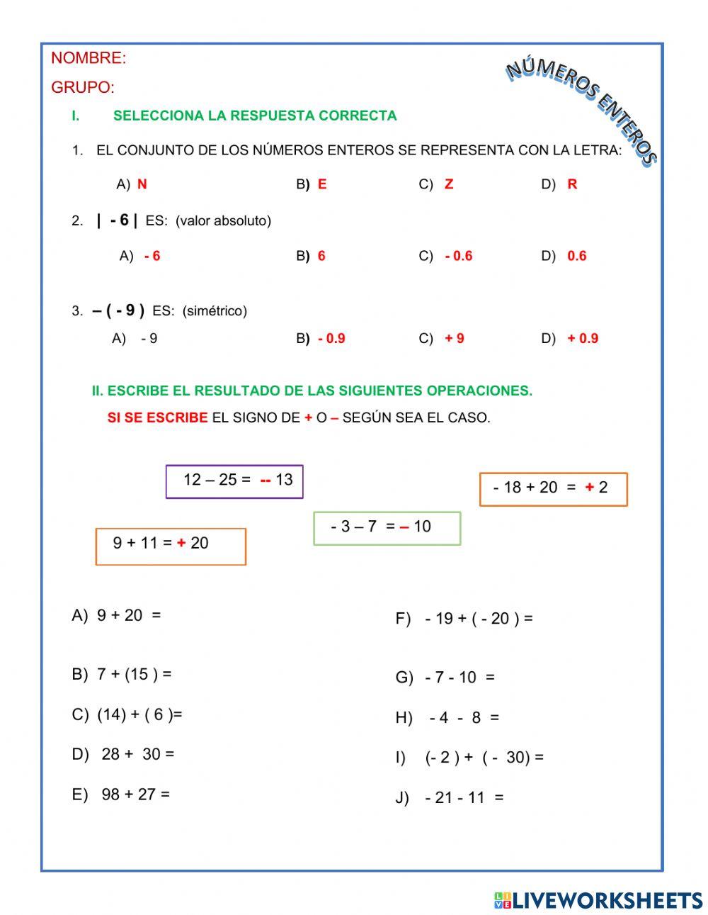 Suma de números enteros