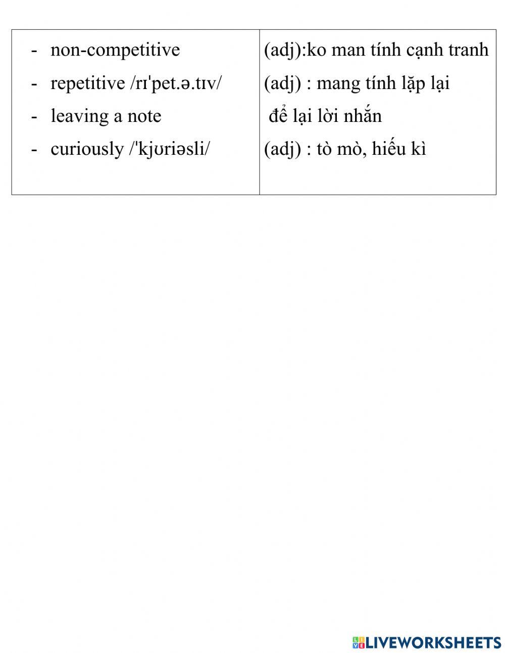 English 8- unit 10- a closer look 1