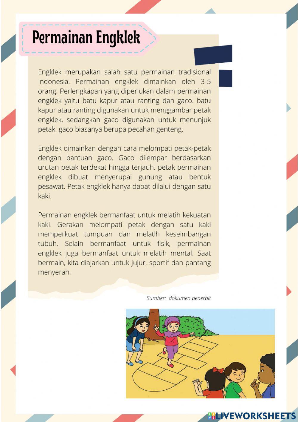 LKPD B.Indonesia Kelas 4 Tema 1 Subtema 1 Pembelajaran 3