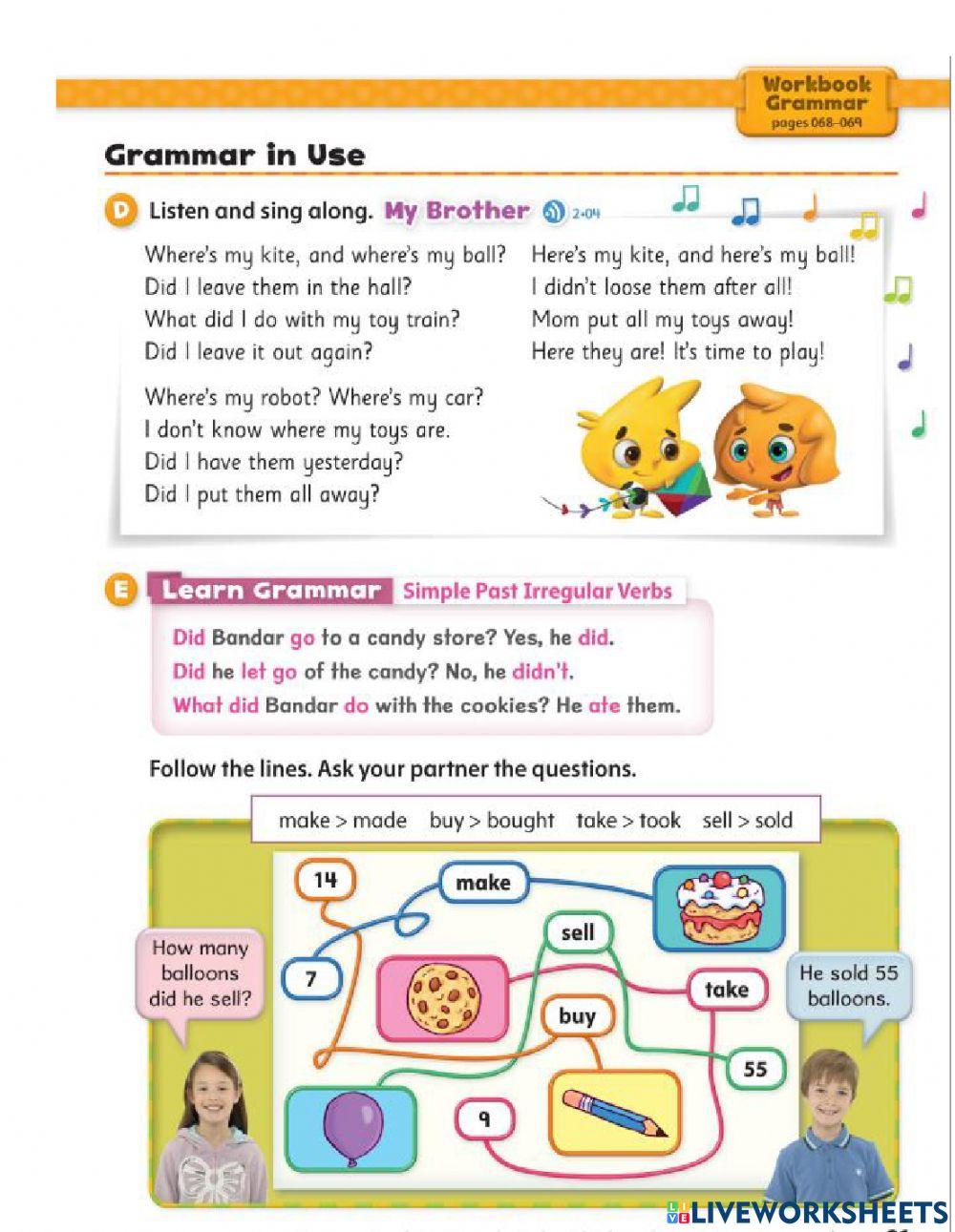 People nouns and verbs