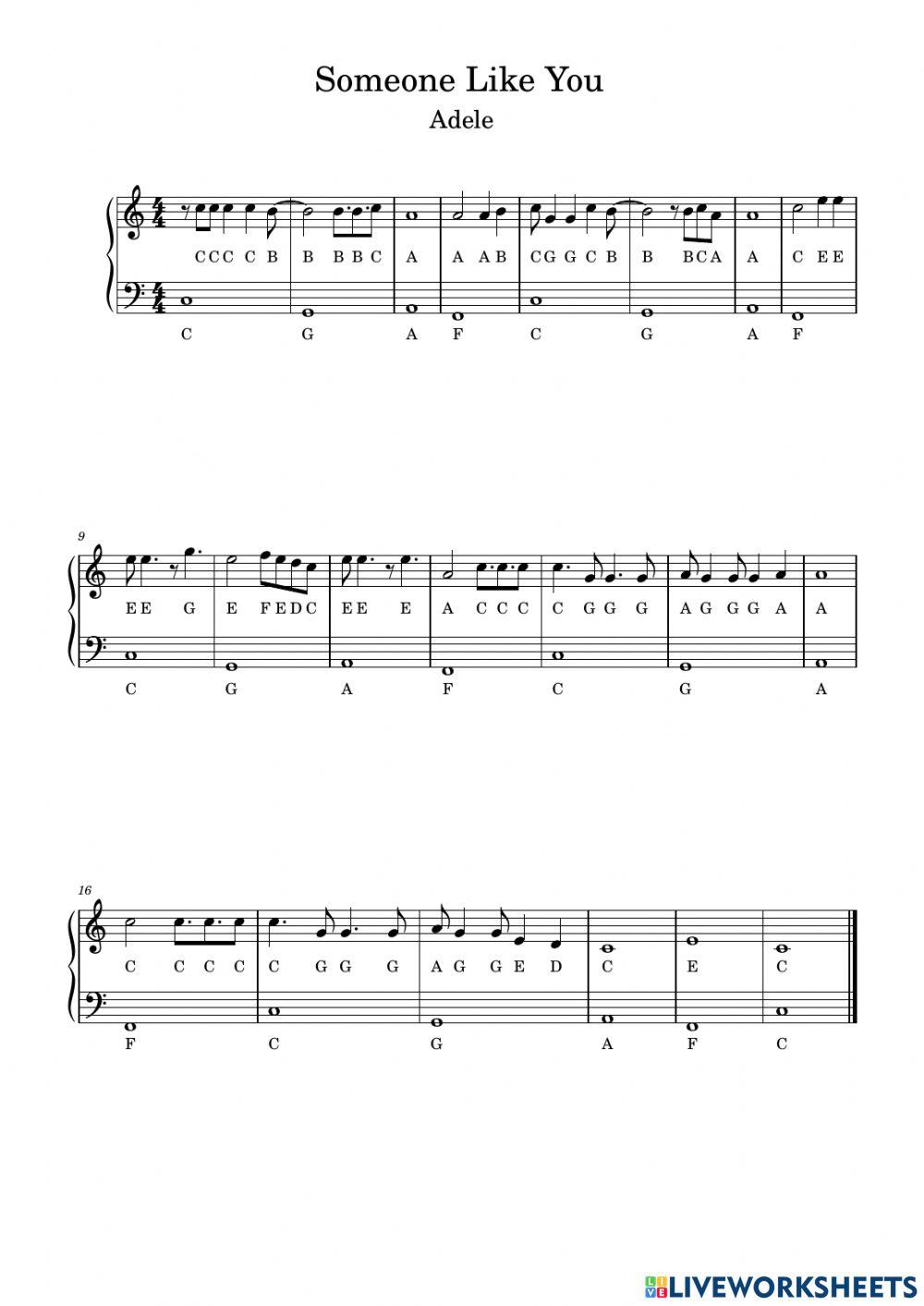 Someone Like You - Adele