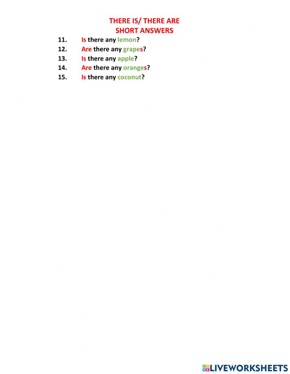 There is there are questions