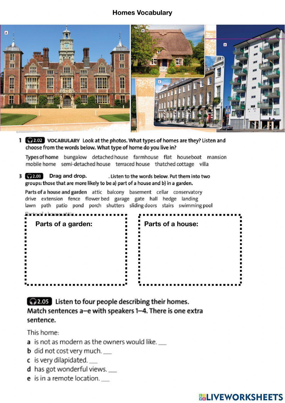 Homes and parts of the house