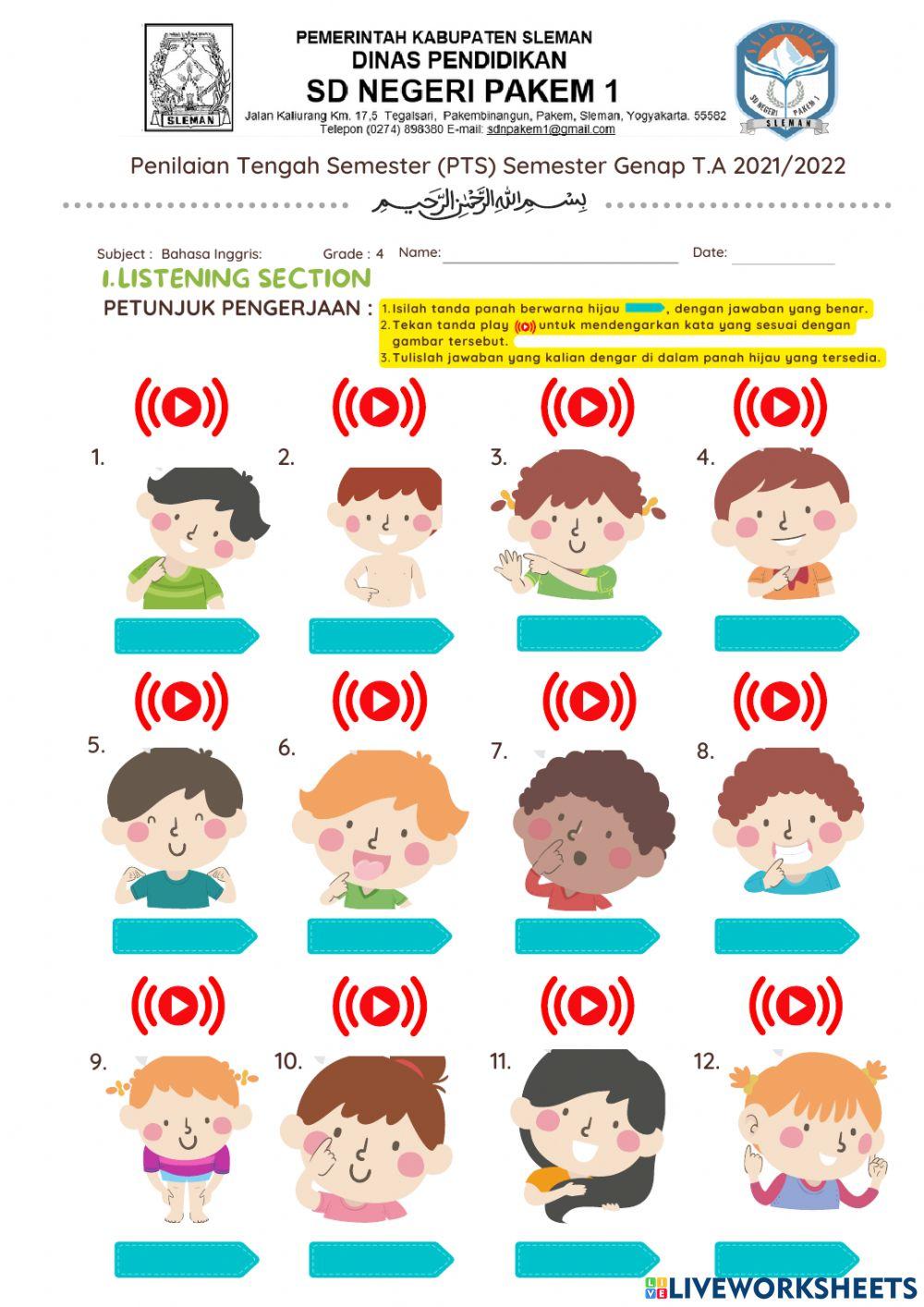 Penilaian Tengah Semester Genap