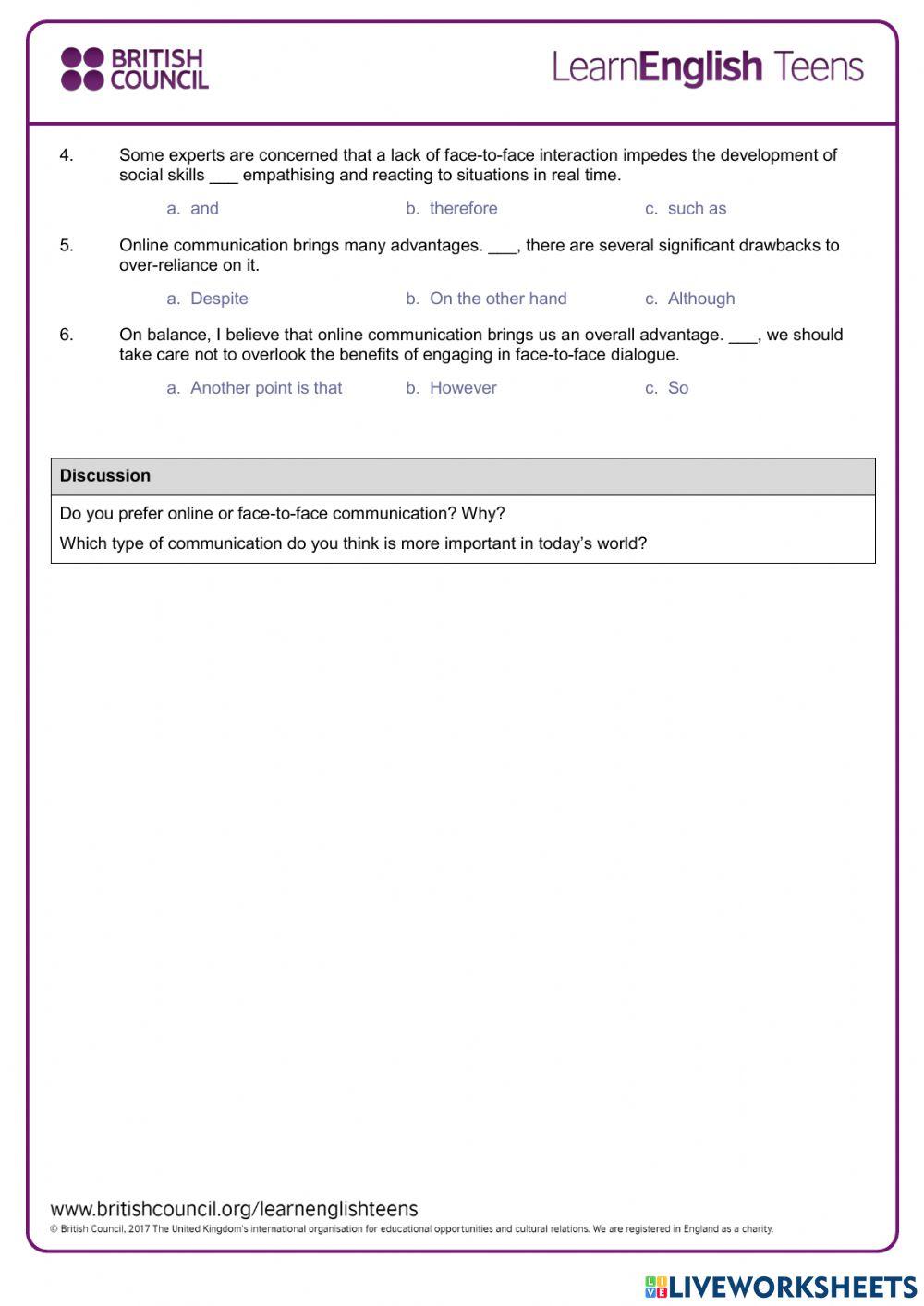 Writing skills practice