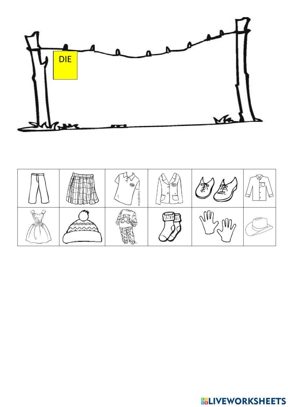 Kleider, Kleidung, Klamotten