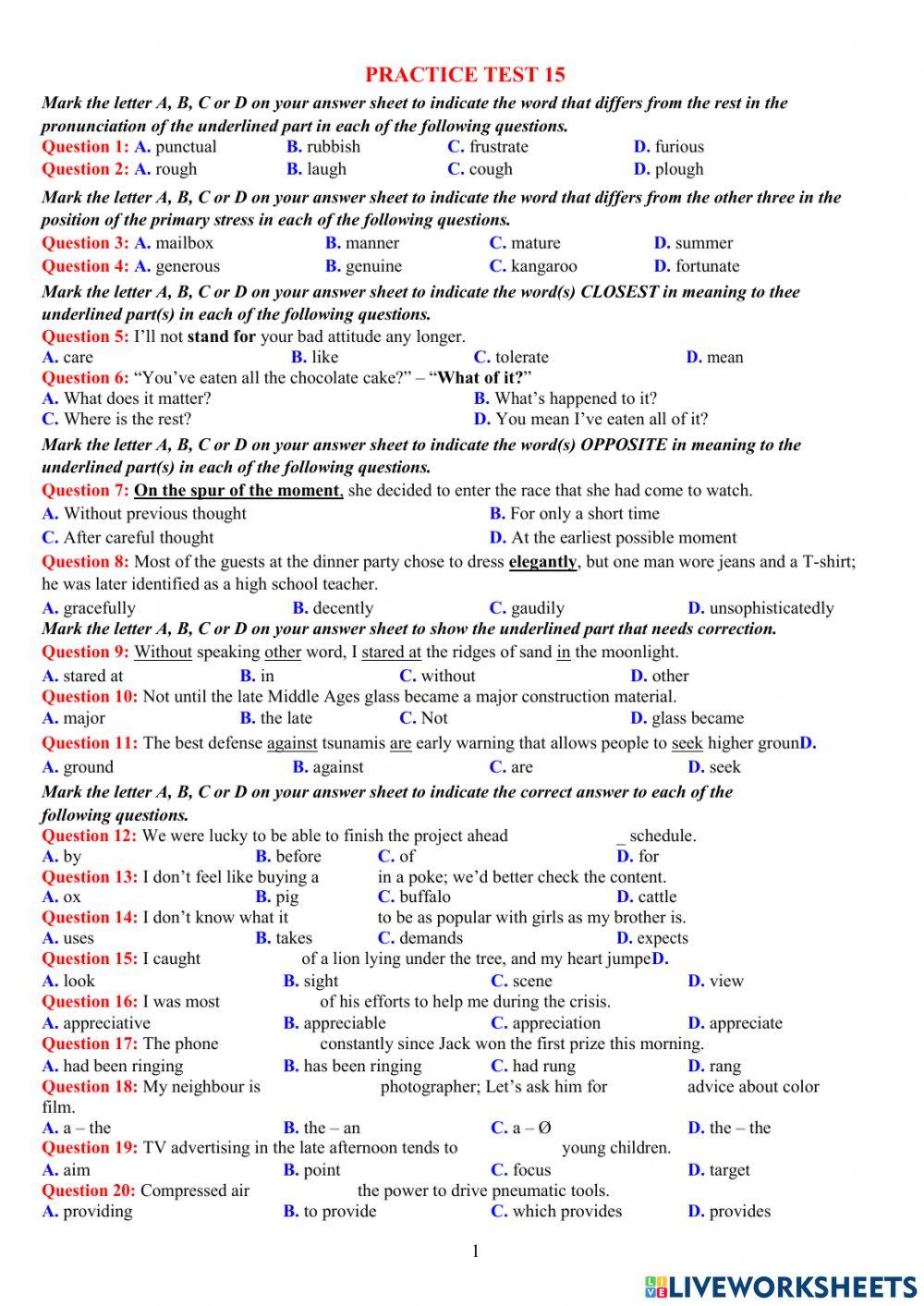 Lttn practice test 15