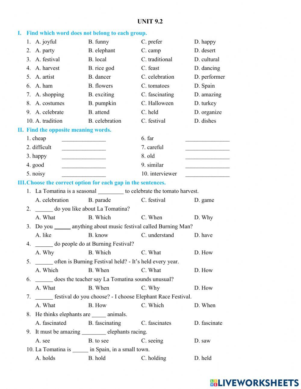 Y7 Unit 9.2 - phonetics