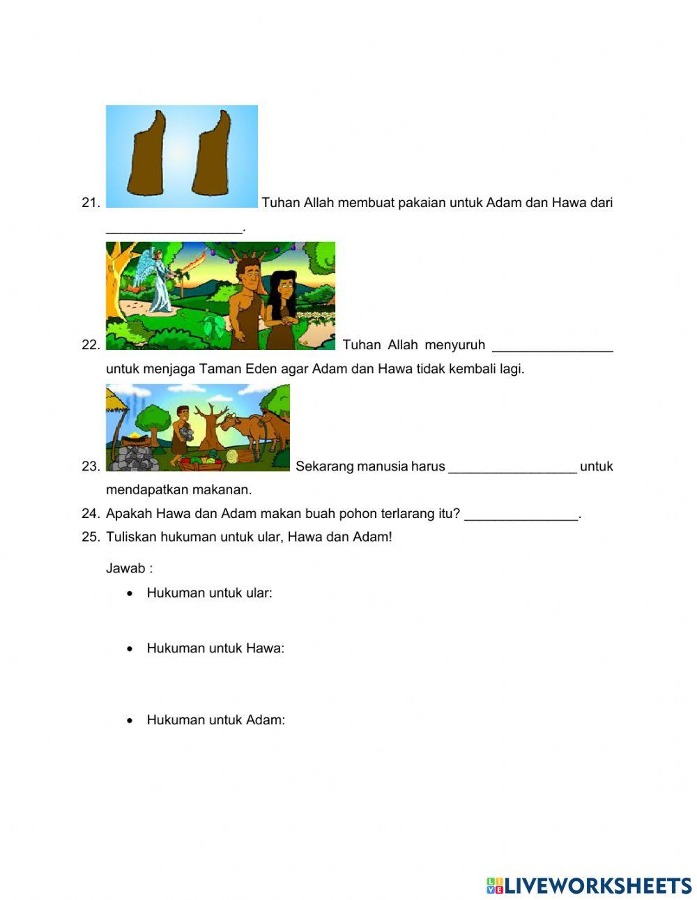 Ulangan Agama 1 (Kisah Penciptaan dan Adam-Hawa)