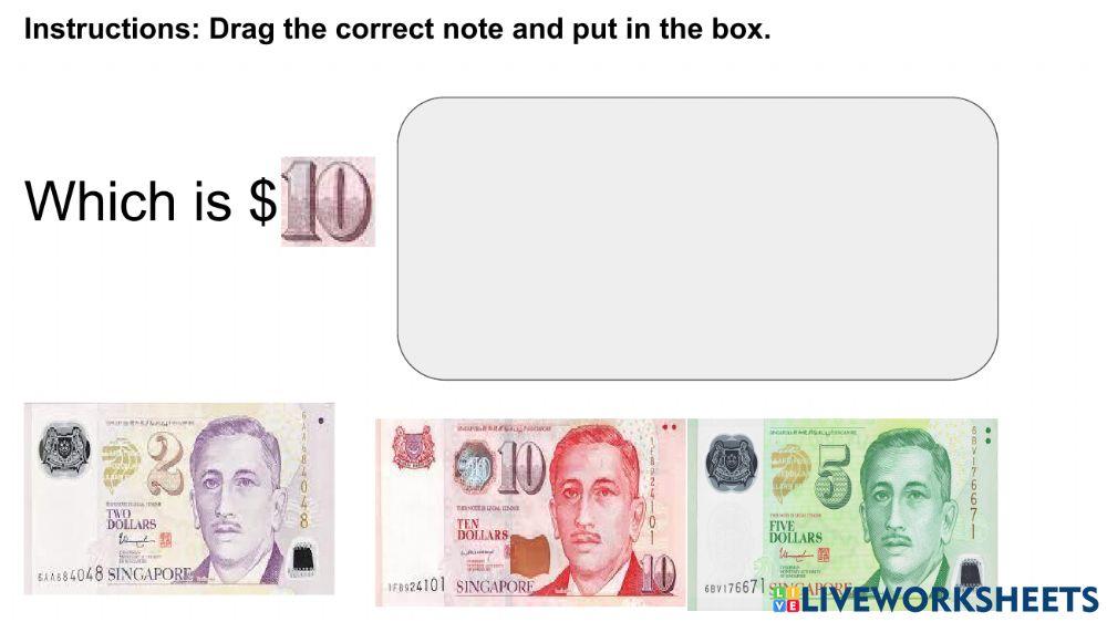 Identify Singapore Notes