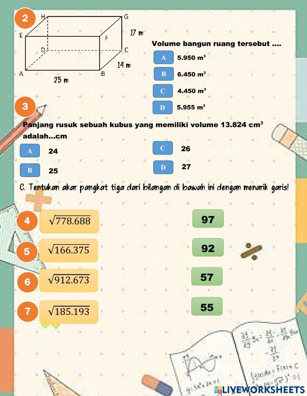 Latihan soal matematika