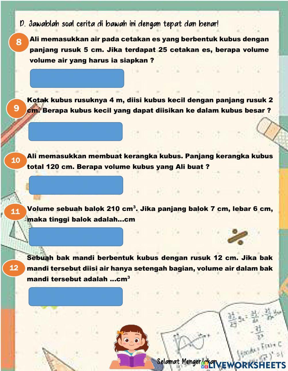 Latihan soal matematika