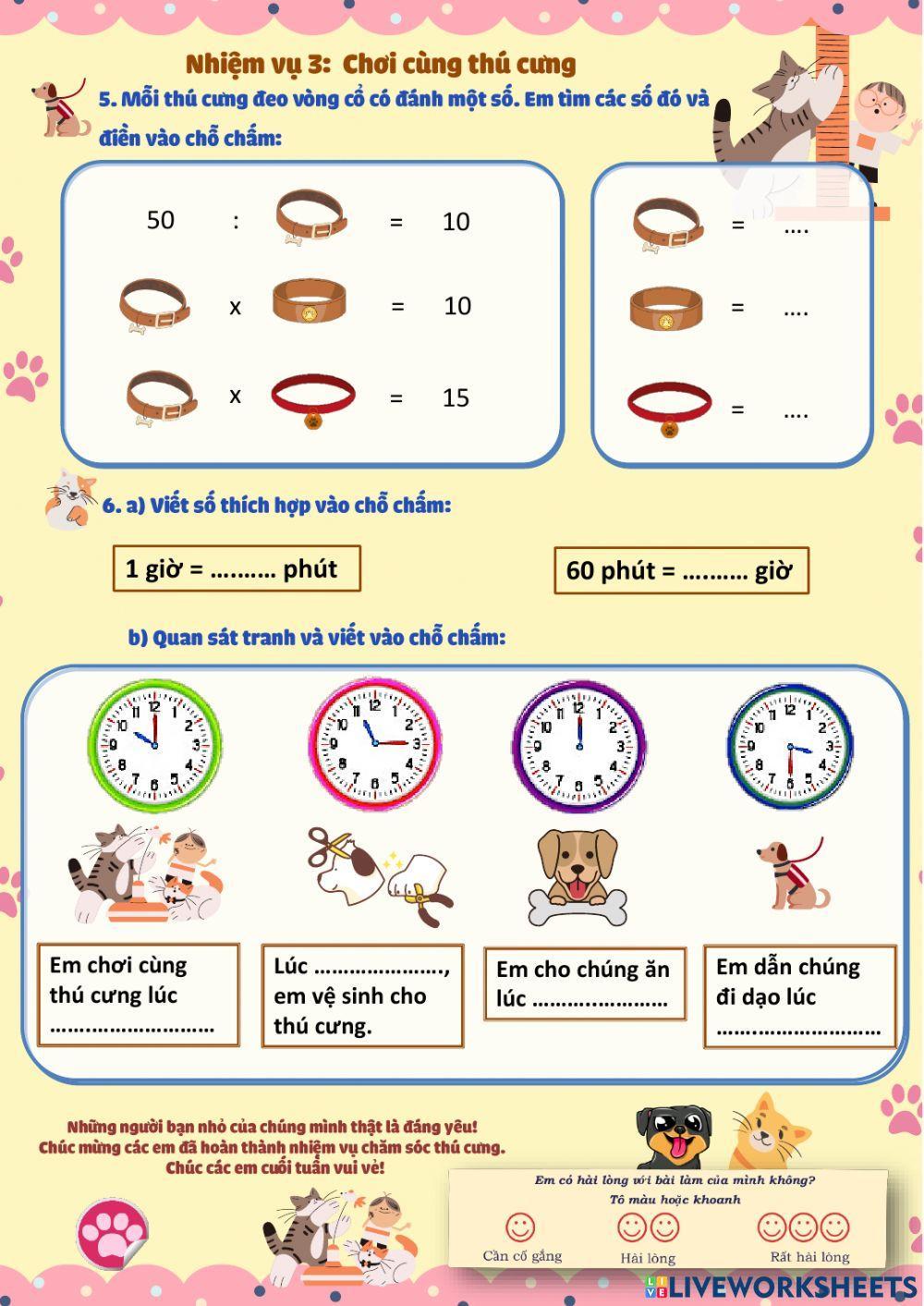 Lớp 2 - Toán - Tuần 22 - Đề 1