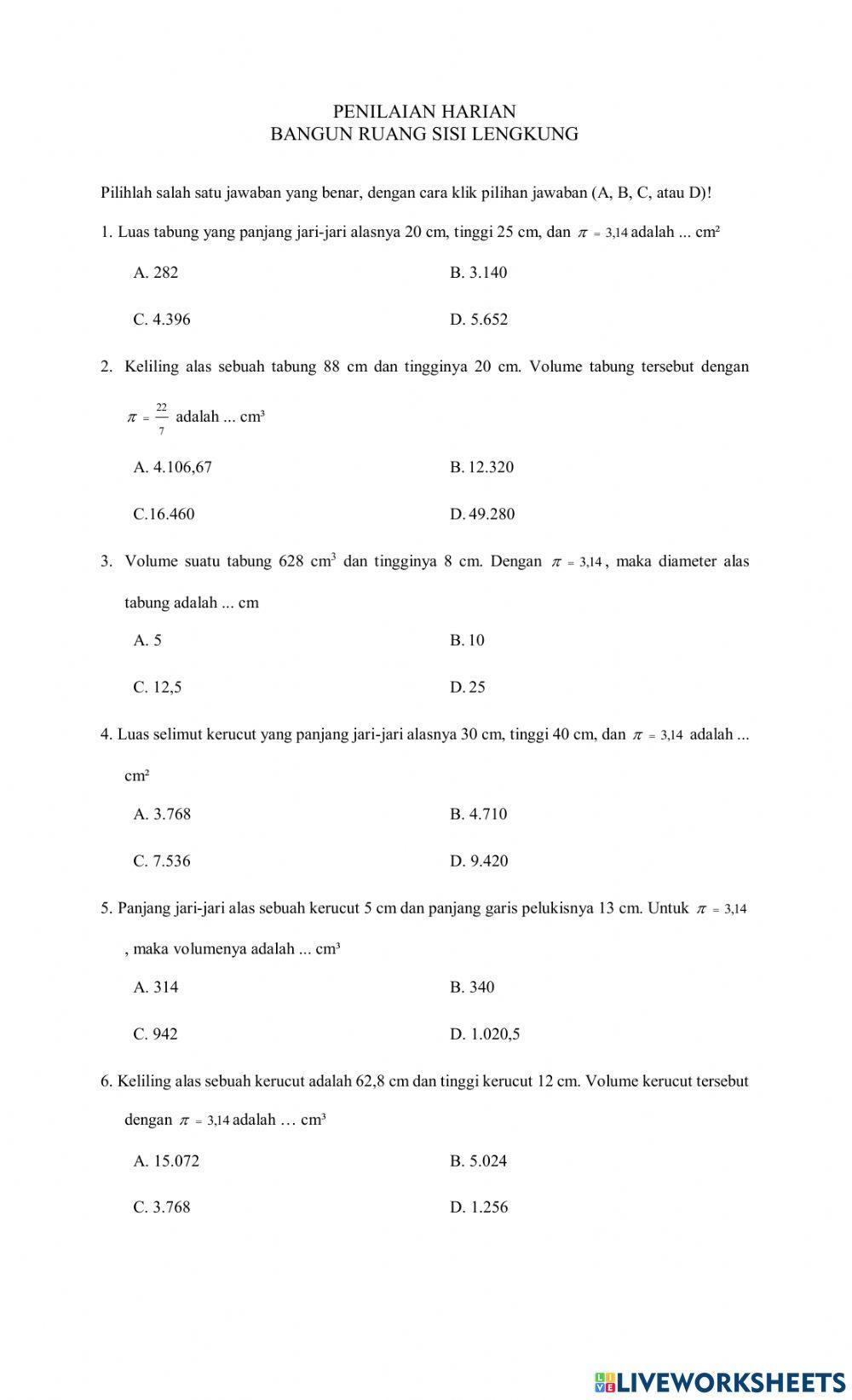Penilaian harian brsl