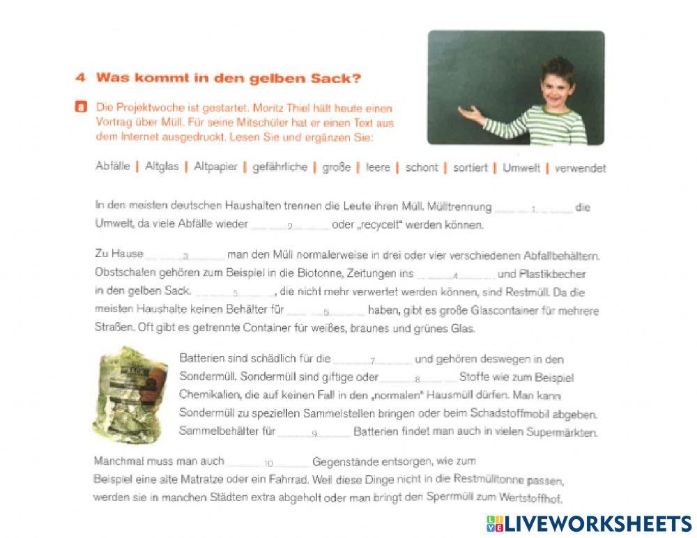 Mülltrennung (Text)