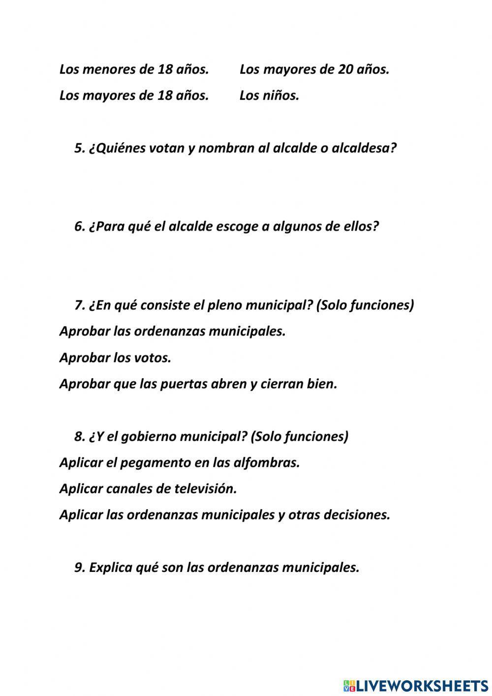 El gobierno del municipio