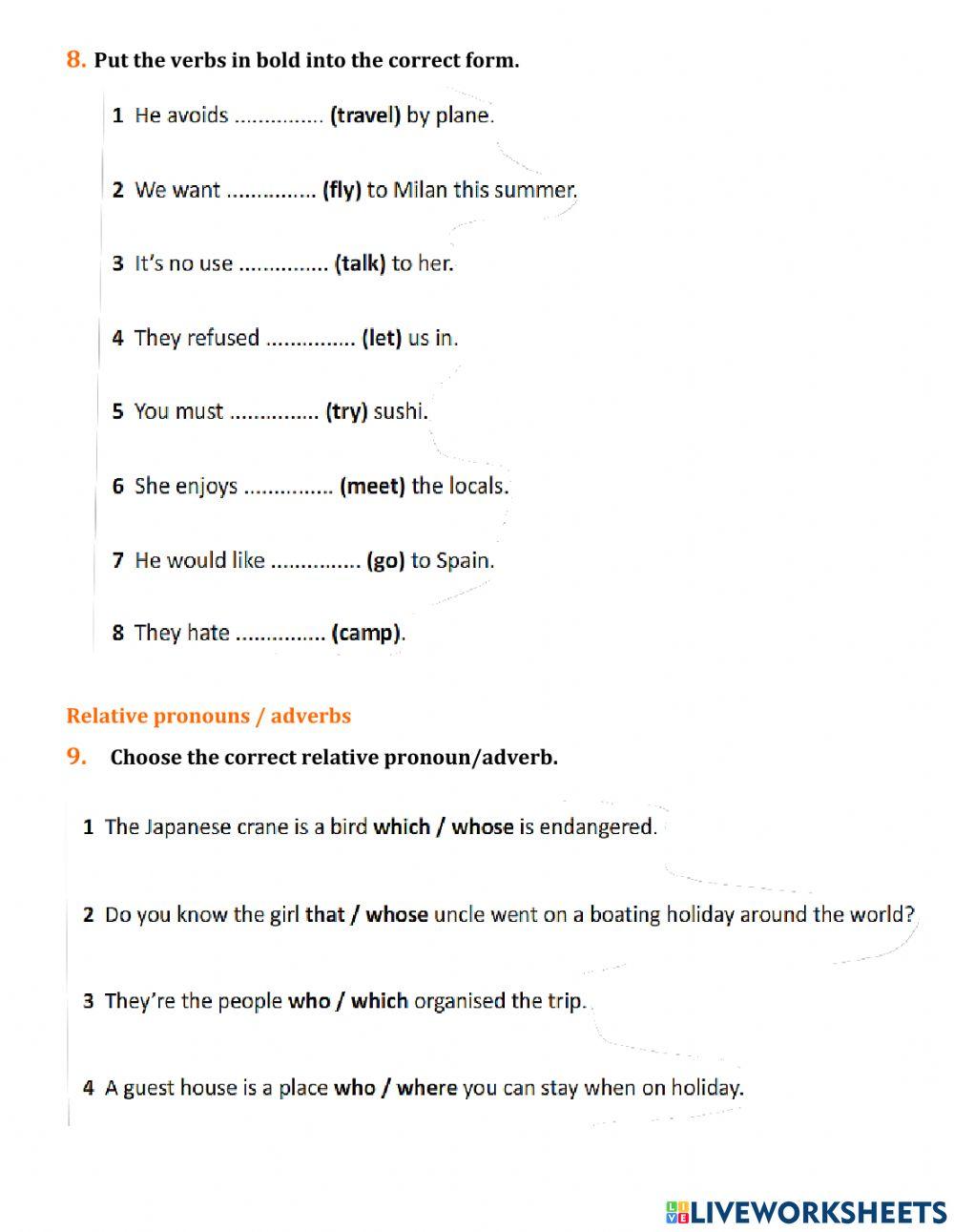 Review Unit 10 - New Enterprise A2 Review Unit 10 - New Enterprise A2