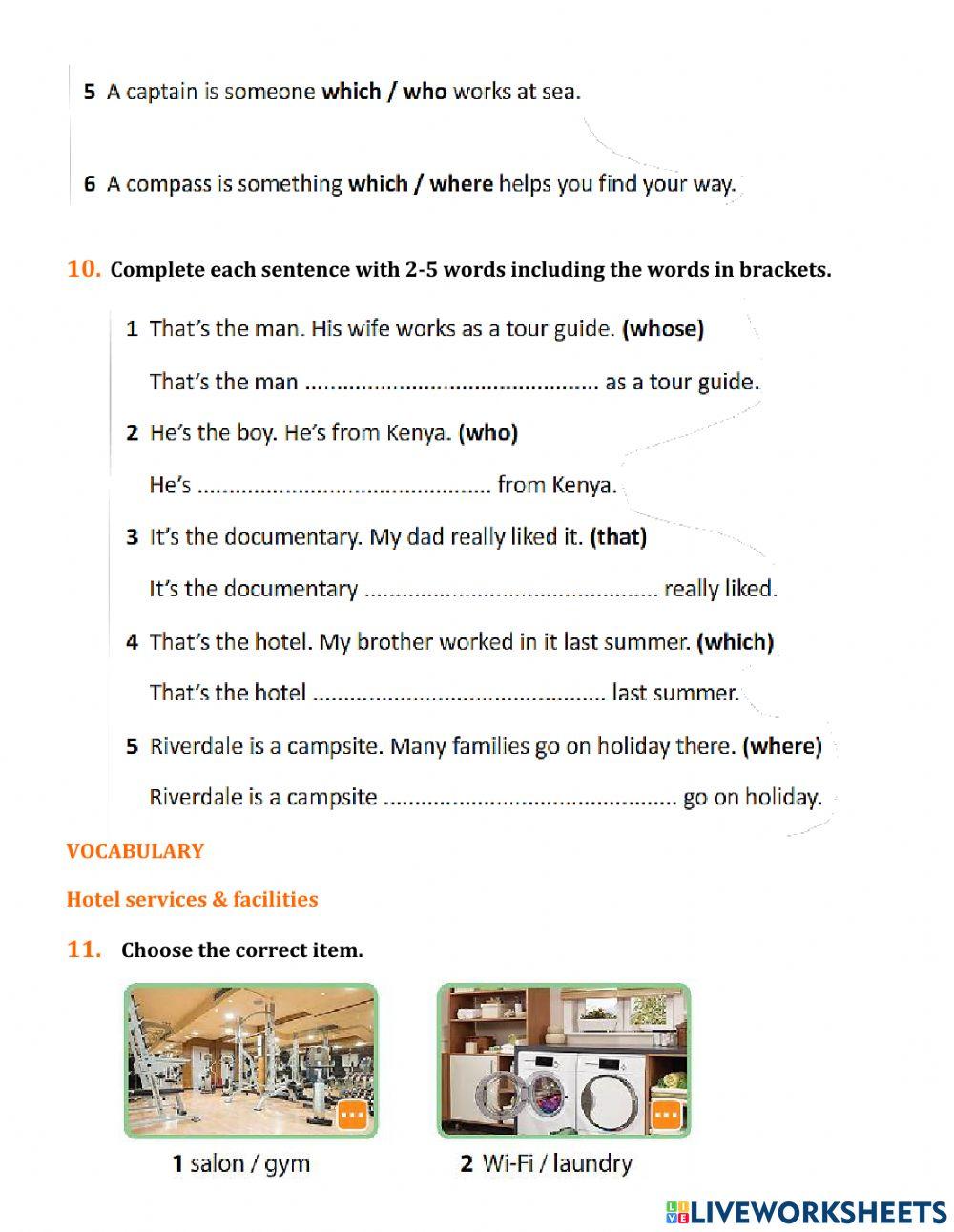 Review Unit 10 - New Enterprise A2 Review Unit 10 - New Enterprise A2