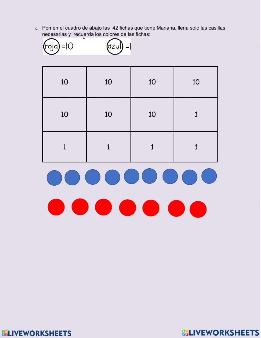 Repaso de matemáticas 2° trimestre 1° grado