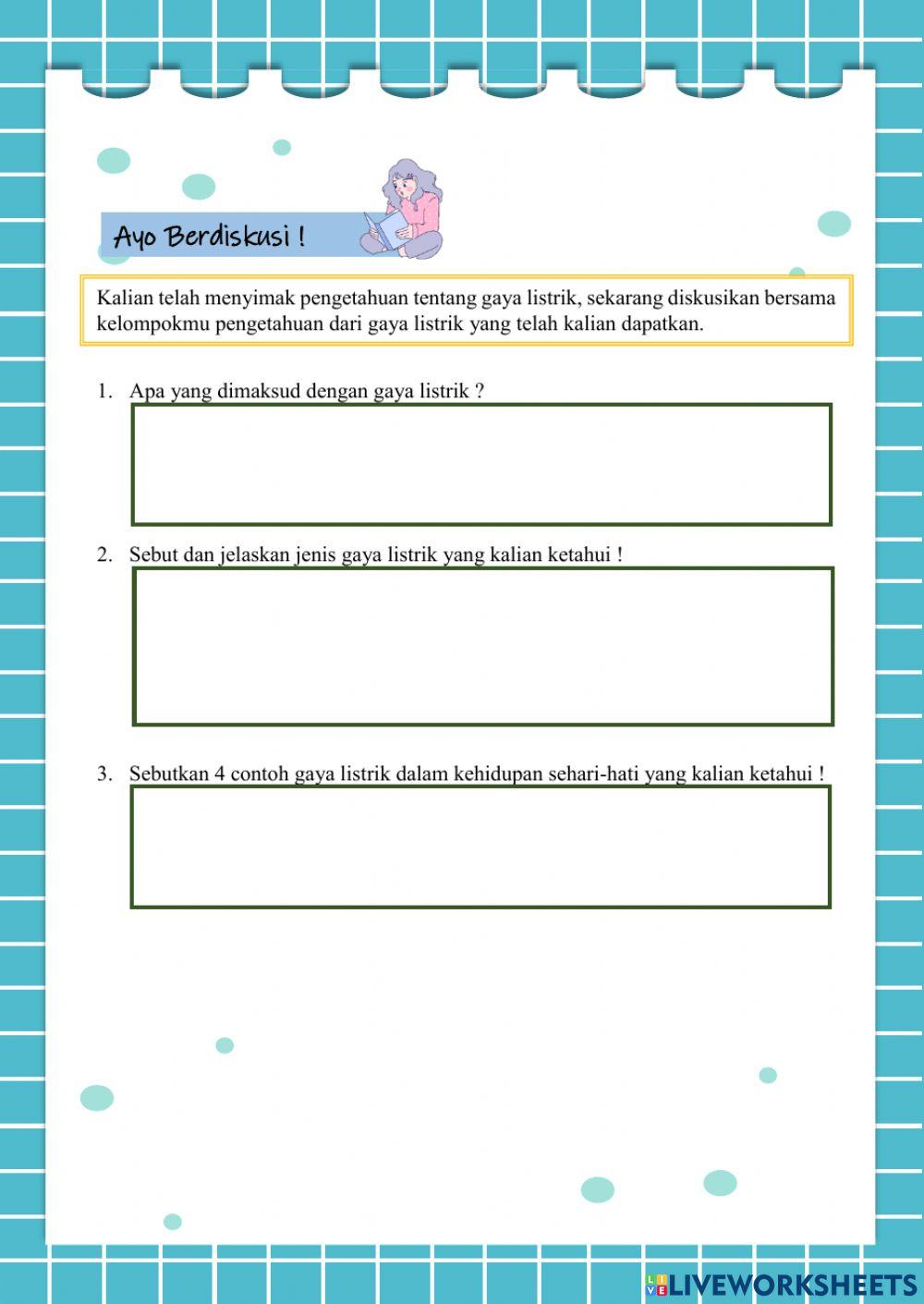 LKPD Kelas 4, Tema 7 Subtema 2 Pembelajaran 1