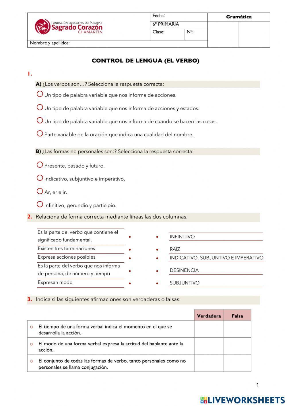 Gramática -El verbo