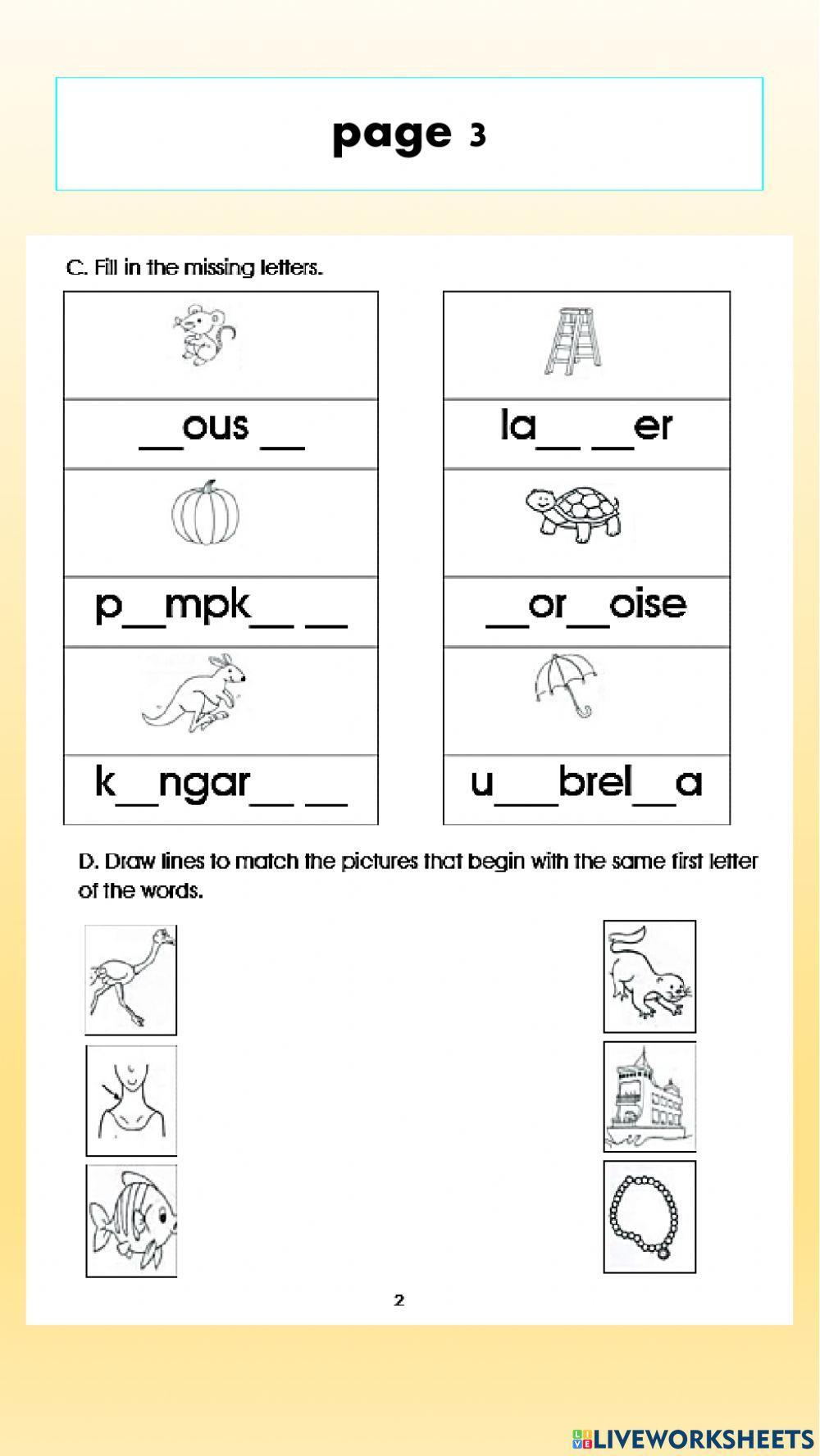 Little Inventor Pre-School English Assessment