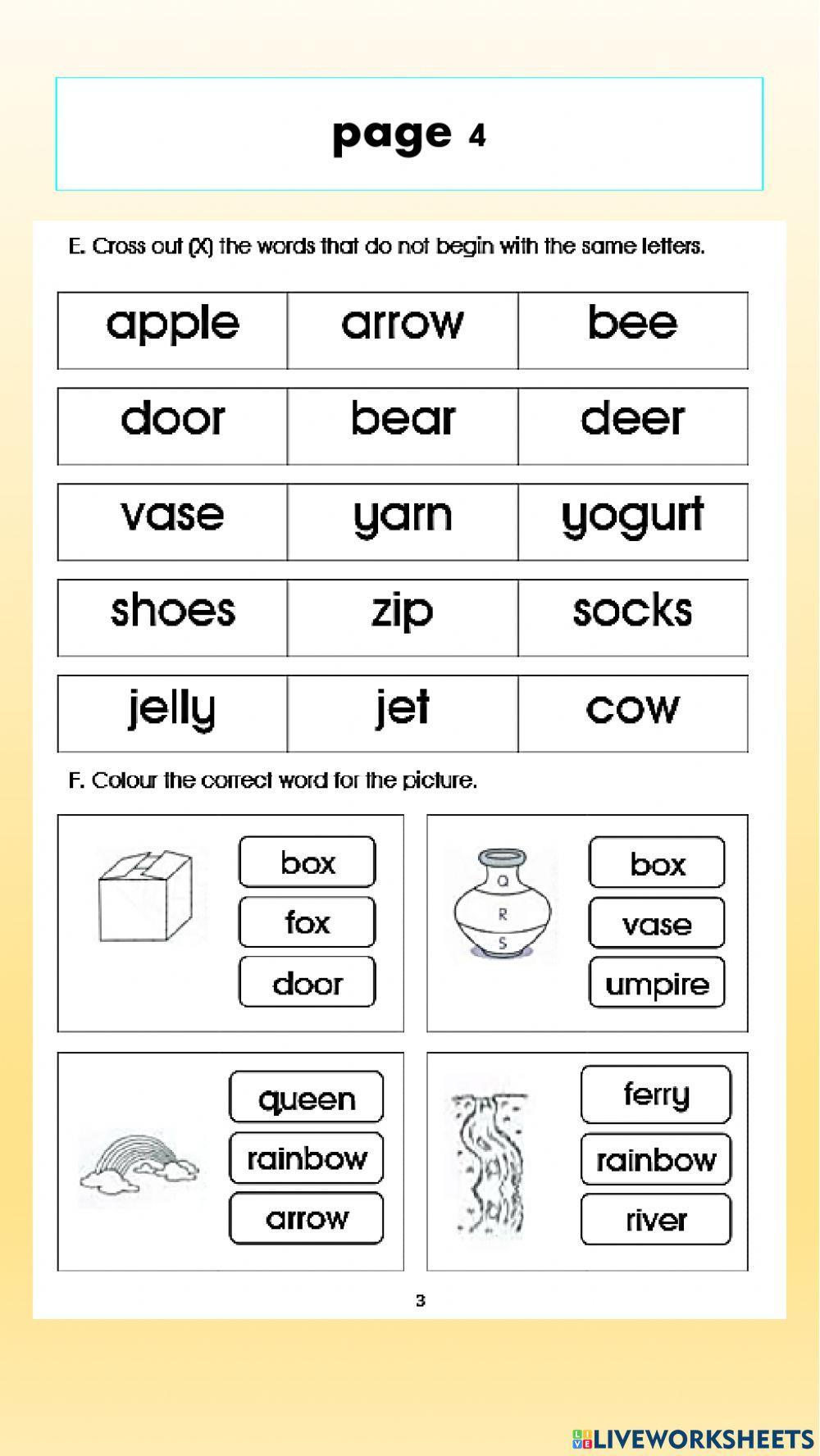 Little Inventor Pre-School English Assessment