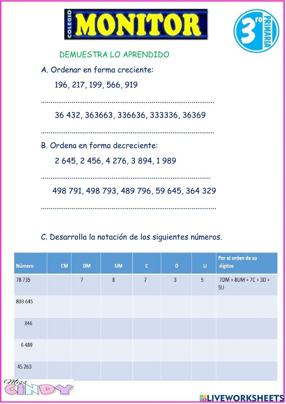 Creciente y decreciente