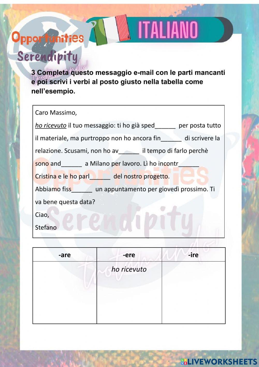 Progetto italiano tarea 15