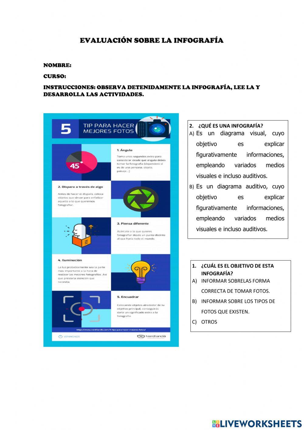Evaluación: de infografia