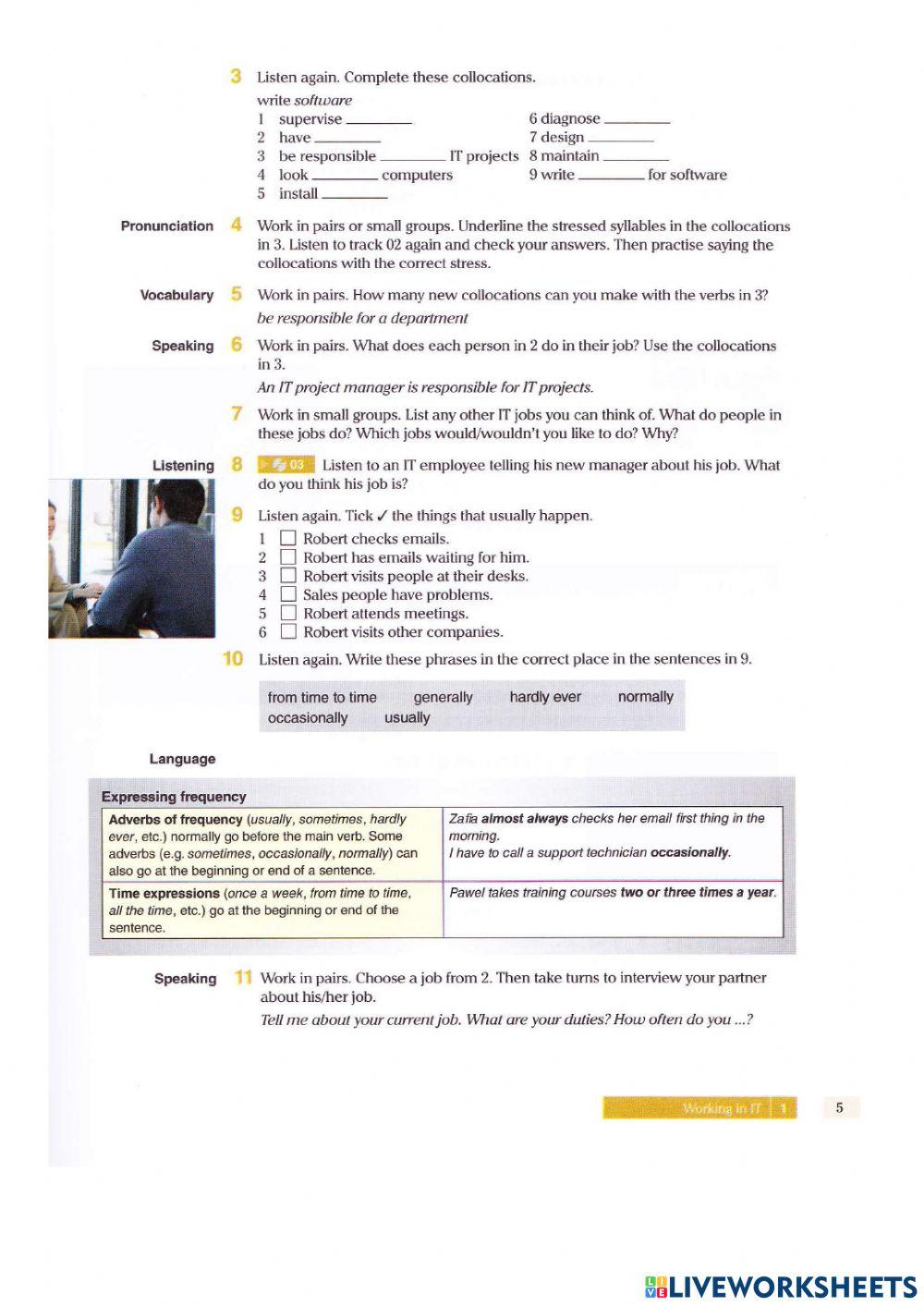 English for IT Pearson Unit 1 pages 4 - 11