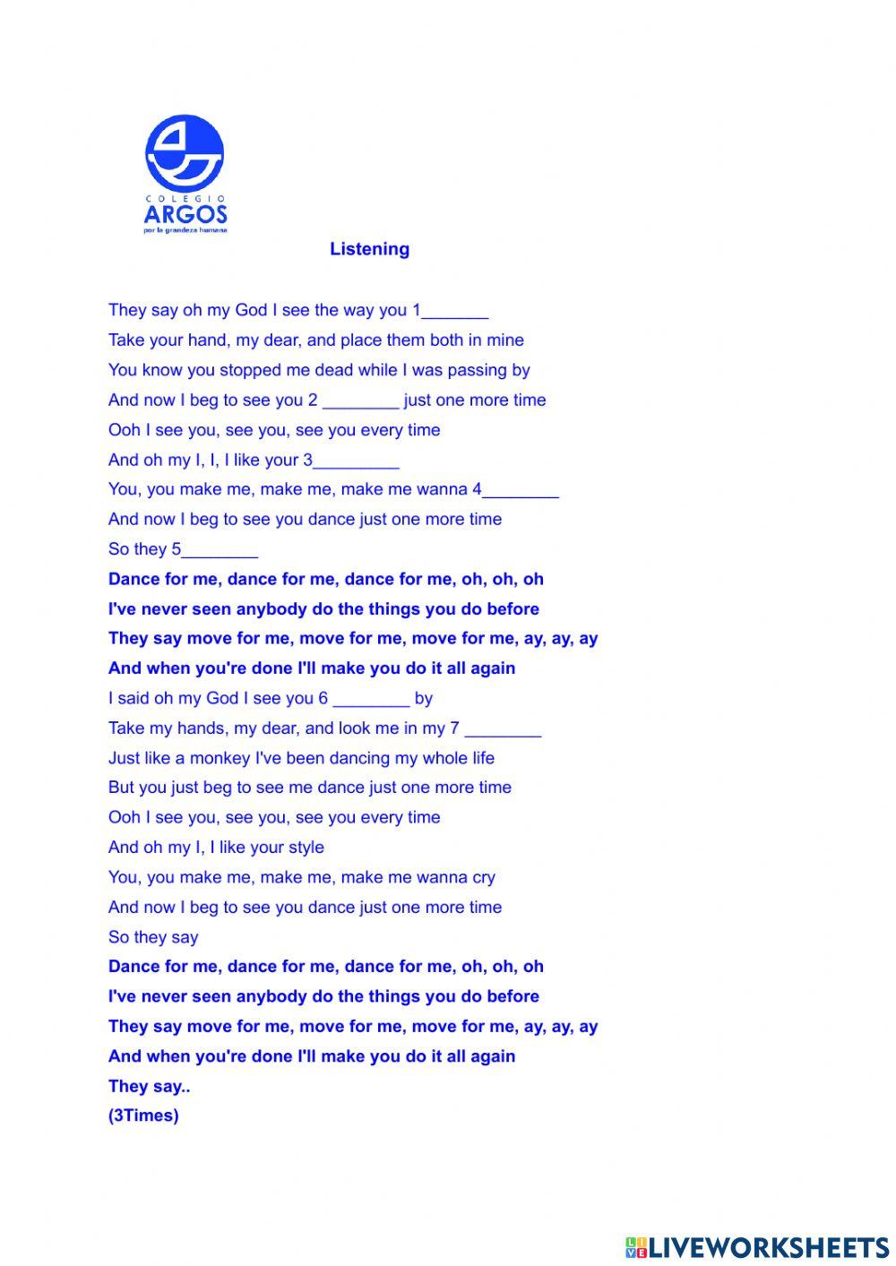 Dance monkey listening