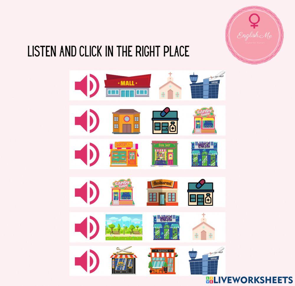 Places (listening activitie)