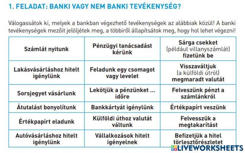Banki vagy nem banki? - Pénz7