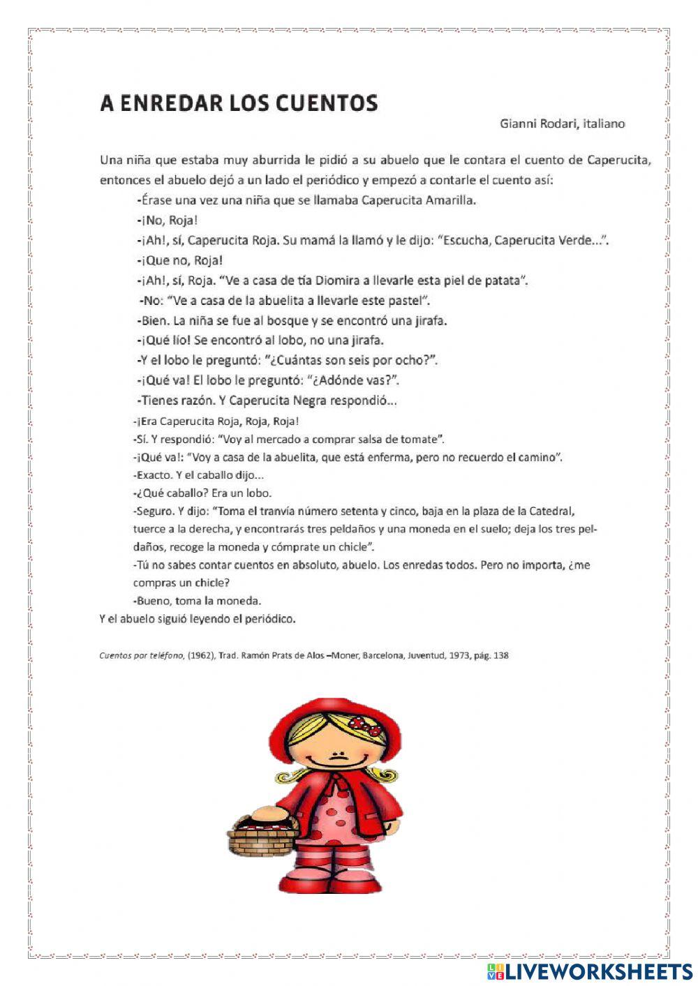 Los textos narrativos