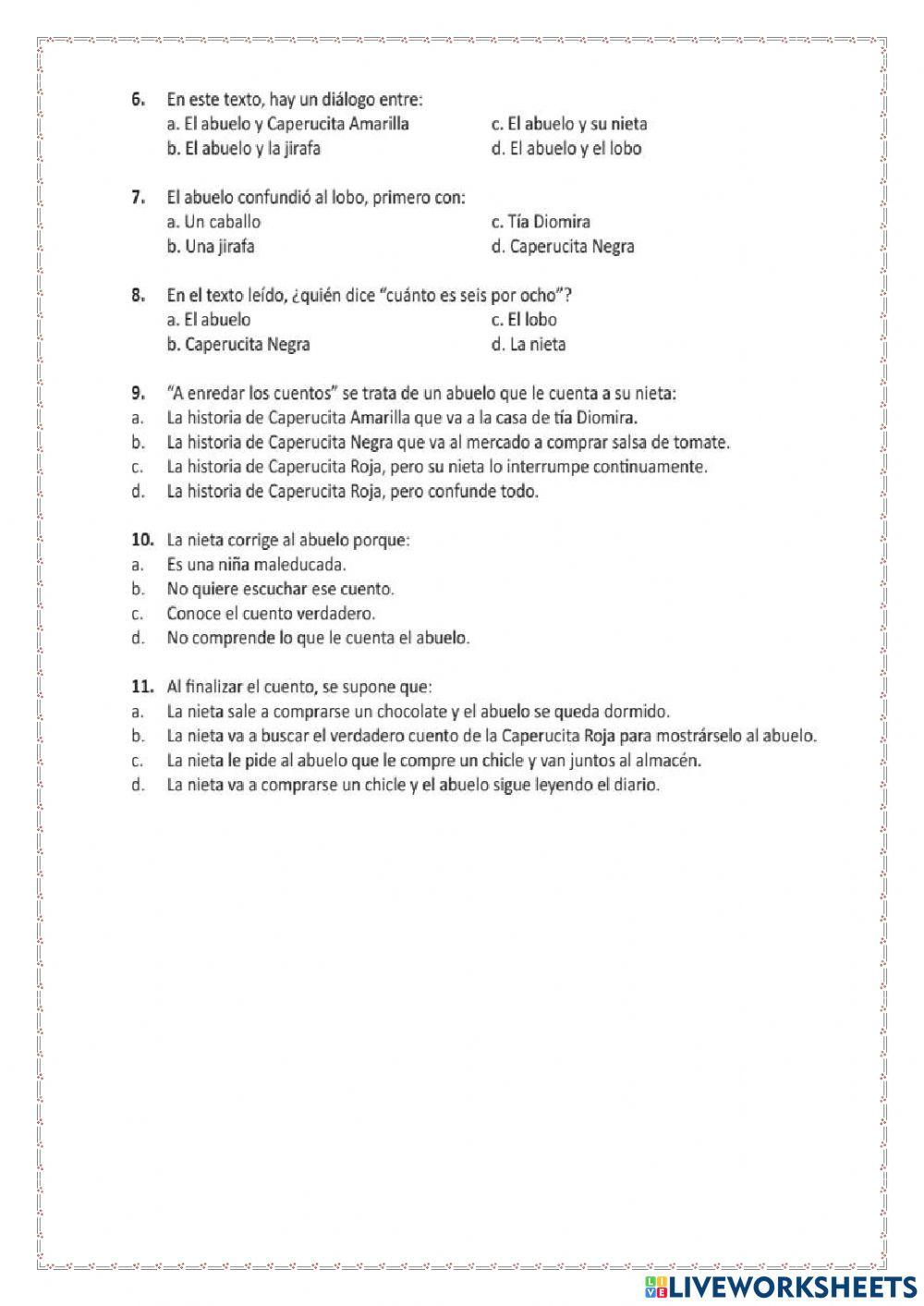 Los textos narrativos