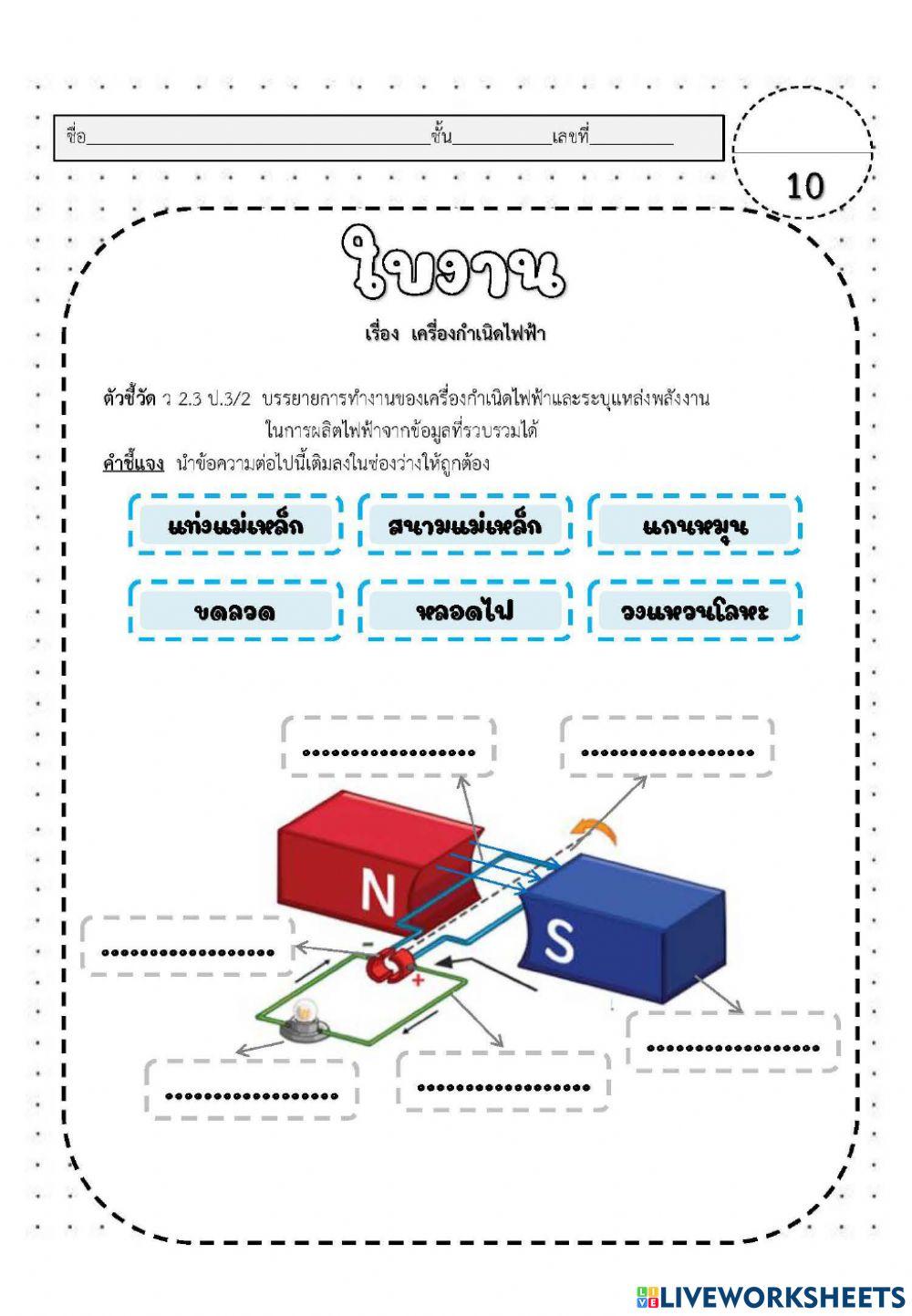 เครื่องกำเนิดไฟฟ้า ป.3
